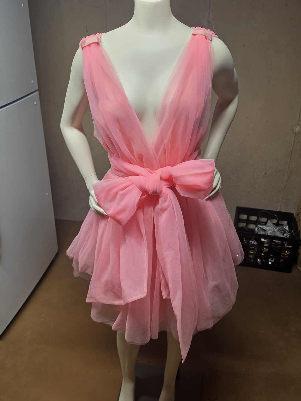 AKIRA Mauve Tulle Mini Dress
